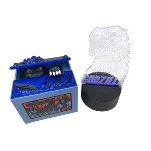 Godzilla Interactive Electronic Piggy Bank & Led Color Changing Night Light Lamp